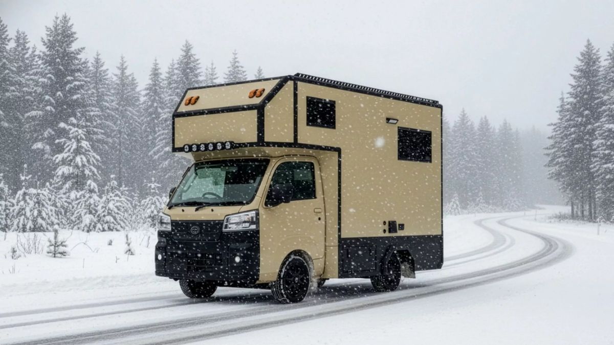 Nejroztomilejší obytňák pochází z Japonska. Je malinký, vybavený a dokonce si poradí s terénem, jen nestojí málo